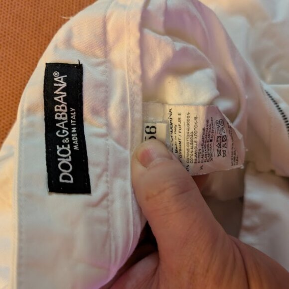 Dolce & Gabbana White Shorts Men's Size 40 EU 56 Made in Italy Slim Fit - Picture 4 of 10